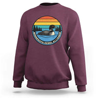 Minnesota Rebel Alliance Vintage Retro Sunset Loon Sweatshirt