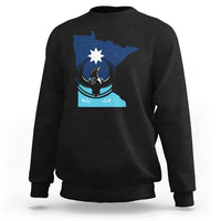 Minnesota Loon Rising Sweatshirt Star Emblem MN State Flag Pride