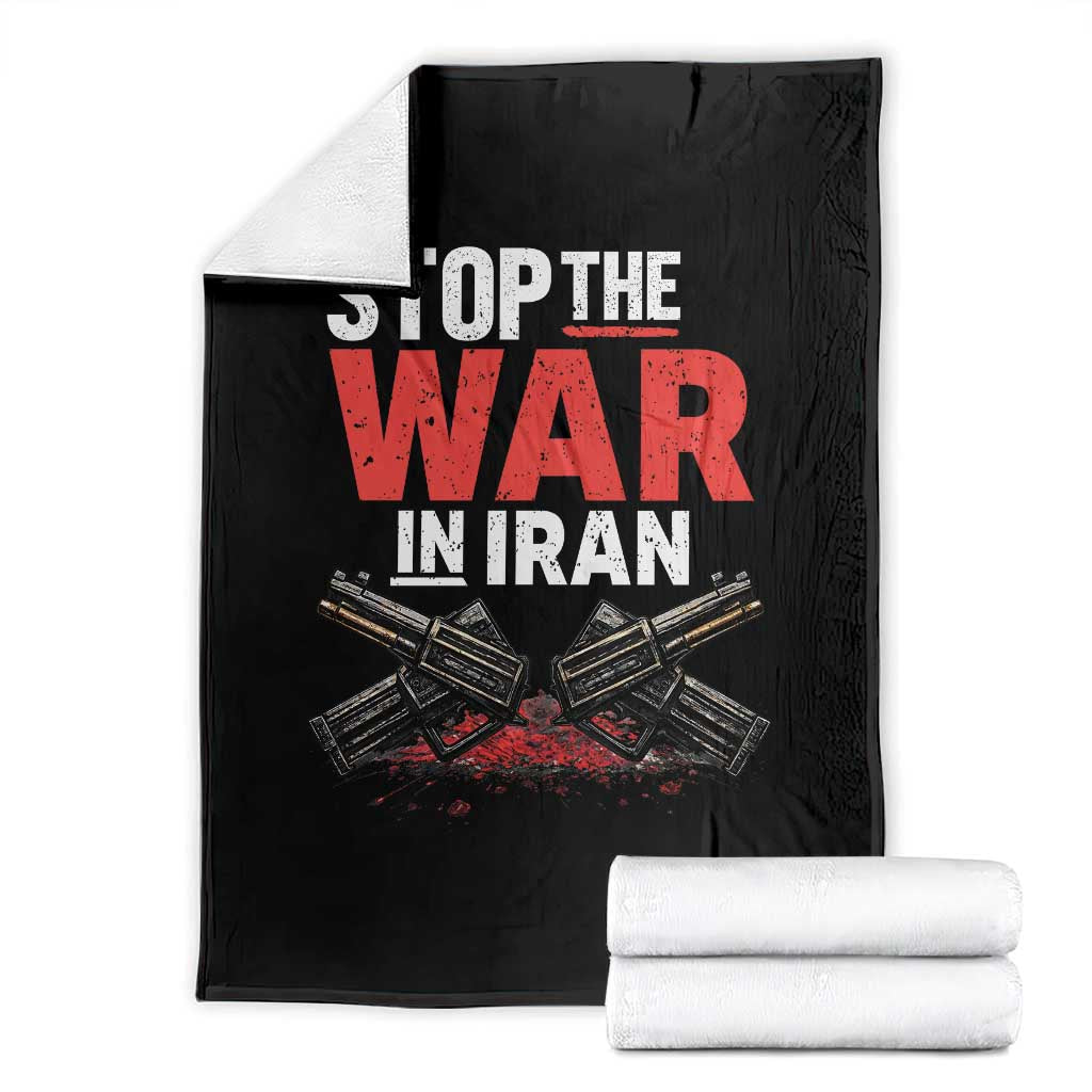 Stop the War in Iran Throw Blanket Anti War Protest Peace Advocacy Human Rights