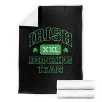 Irish Drinking Team XXL Funny St Patricks Day Party Squad Throw Blanket