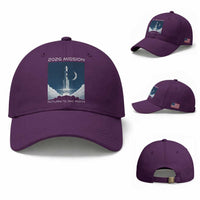 Future Lunar Mission 2026 Baseball Cap Rocket Launch Lunar Orbit Space Exploration