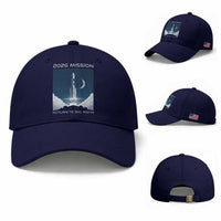Future Lunar Mission 2026 Baseball Cap Rocket Launch Lunar Orbit Space Exploration