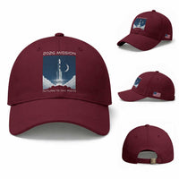 Future Lunar Mission 2026 Baseball Cap Rocket Launch Lunar Orbit Space Exploration