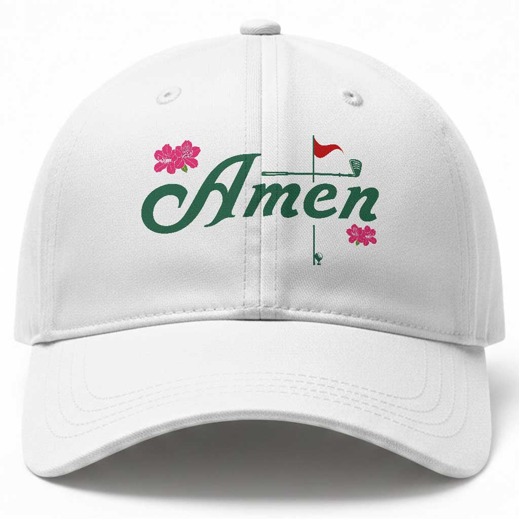 Golf Lover Amen Azalea Graphic Baseball Cap Augusta Georgia Traditions Golfing Fan TS02