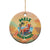 Hawaiian Christmas Ceramic Ornament Mele Kalikimaka Tropical Xmas in Hawaii Sunbath Santa - Wonder Print Shop