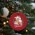 Retro Pink Santa Christmas Ornament Tis The Season Feliz Navidad Latin America Mexican Christmas - Wonder Print Shop