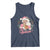 Retro Pink Santa Tank Top Tis The Season Feliz Navidad Latin America Mexican Christmas