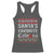 Funny Mexican Ugly Christmas Racerback Tank Top Santa's Favorite Cabrona Xmas Party Gift