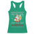 Funny Mexican Santa Drinking Racerback Tank Top Ho Ho Hol Mir Mal Ein Bier Hold Me A Beer Xmas Party