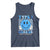 Diabetes Awareness Tank Top Blue Ribbon T1D Warrior Support Squad Retro Groovy