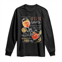 Aperol Spritz Long Sleeve Shirt Cocktail Recipe Drinking Lover Gift