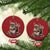 Xmas Squirrel Christmas Ornament Xmas Tree Lights Reindeer Santa Hat Pajamas - Wonder Print Shop