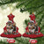 Xmas Squirrel Christmas Ornament Xmas Tree Lights Reindeer Santa Hat Pajamas - Wonder Print Shop