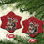 Xmas Squirrel Christmas Ornament Xmas Tree Lights Reindeer Santa Hat Pajamas - Wonder Print Shop