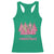 Pink Christmas Tree Farm Racerback Tank Top Merry Xmas Ornaments Family Holiday Pajamas