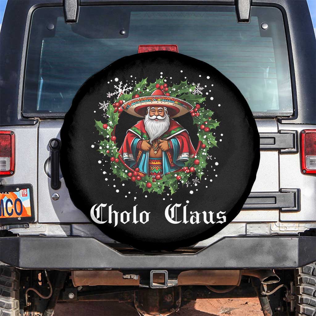 Funny Mexican Santa Spare Tire Cover Cholo Claus Christmas in Mexico