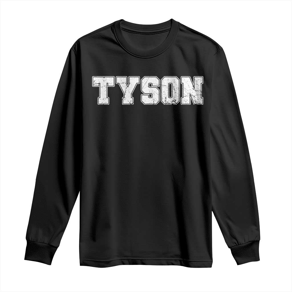 Team Tyson Long Sleeve Shirt Family Personalized Name Retro Vintage Minimalism