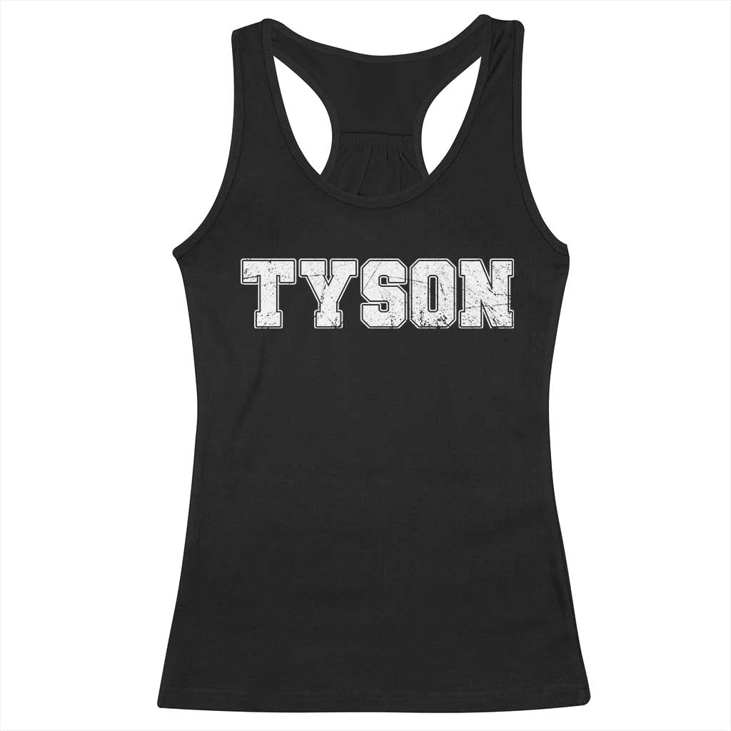 Team Tyson Racerback Tank Top Family Personalized Name Retro Vintage Minimalism