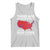 American Republican 2024 Tank Top There Are No Blue States Only Big Blue Cities America Map