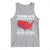 American Republican 2024 Tank Top There Are No Blue States Only Big Blue Cities America Map