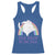 Funny Sarcastic Cat Racerback Tank Top Kick Today In The Dick Pastel Rainbow