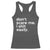 Funny Sarcastic Quote Racerback Tank Top Don't Scare Me I Shit Easily Retro Minimalism