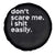 Funny Sarcastic Quote Spare Tire Cover Don't Scare Me I Shit Easily Retro Minimalism