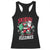 Funny Santa Rizz Christmas Racerback Tank Top Retro Skibidi Rizzmas Claus Skating Board Xmas