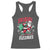 Funny Santa Rizz Christmas Racerback Tank Top Retro Skibidi Rizzmas Claus Skating Board Xmas