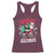 Funny Santa Rizz Christmas Racerback Tank Top Retro Skibidi Rizzmas Claus Skating Board Xmas