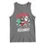 Funny Santa Rizz Christmas Tank Top Retro Skibidi Rizzmas Claus Skating Board Xmas