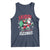 Funny Santa Rizz Christmas Tank Top Retro Skibidi Rizzmas Claus Skating Board Xmas