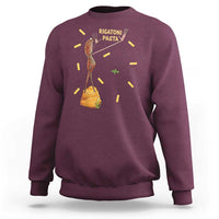Funny Rigatoni Pasta Marcus The Worm Sweatshirt Dramatic Pasta Lover Foodie Meme - Wonder Print Shop