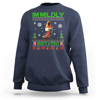 Mildly Irritated Marcus the Worm Meme Sweatshirt Funny Christmas Stocking Weirdcore - Wonder Print Shop