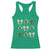 St Patricks Day Coquette Bow Racerback Tank Top Lucky Shamrock Aesthetic