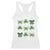 St Patricks Day Coquette Bow Racerback Tank Top Lucky Shamrock Aesthetic