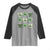 St Patricks Day Coquette Bow Raglan Shirt Lucky Shamrock Aesthetic