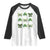 St Patricks Day Coquette Bow Raglan Shirt Lucky Shamrock Aesthetic