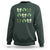 St Patricks Day Coquette Bow Sweatshirt Lucky Shamrock Aesthetic