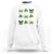 St Patricks Day Coquette Bow Sweatshirt Lucky Shamrock Aesthetic