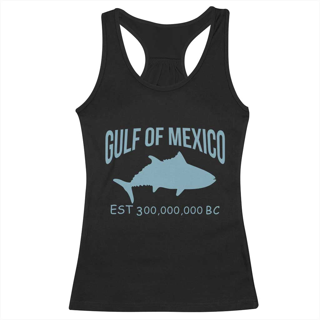 Gulf of Mexico Racerback Tank Top Est 300,000,000 BC Funny Tuna