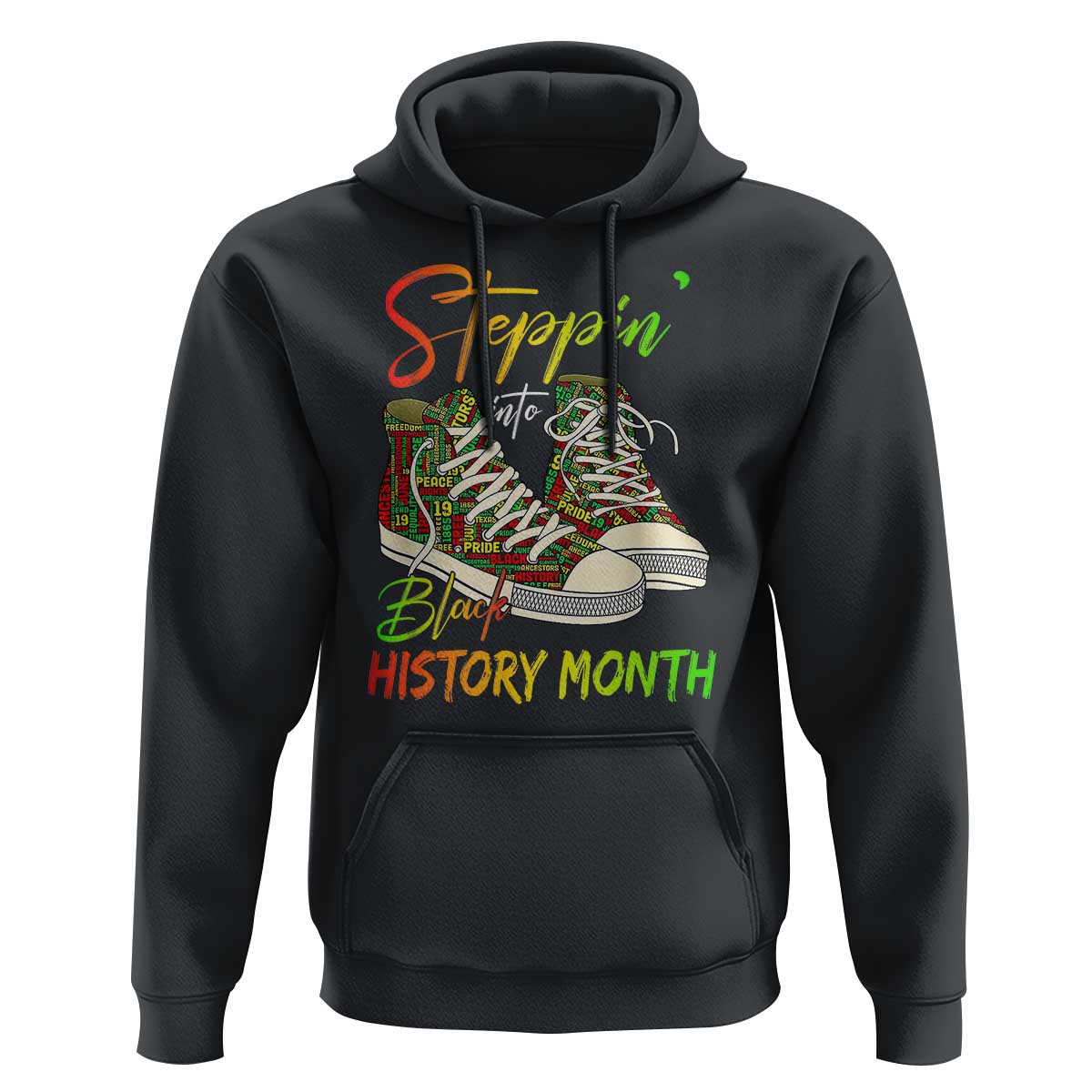 Stepping Into Black History Month Hoodie Sneakers