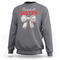 Baseball Sister Sweatshirt Soft Ball Game Day Dripping Ice Cream Coquette Bow