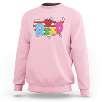 Read Lover America Map Sweatshirt National Reading Month Bookish Book Lovers
