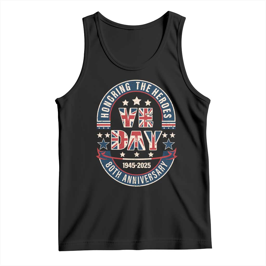 VE Day 80th Anniversary Tank Top 2025 Patriotic WWII Remembrance Vintage