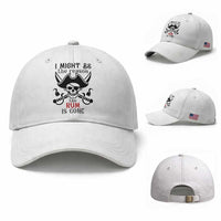 I Might Be The Reason The Rum Is Gone Pirate Skull Baseball Cap Funny Drinking Humor