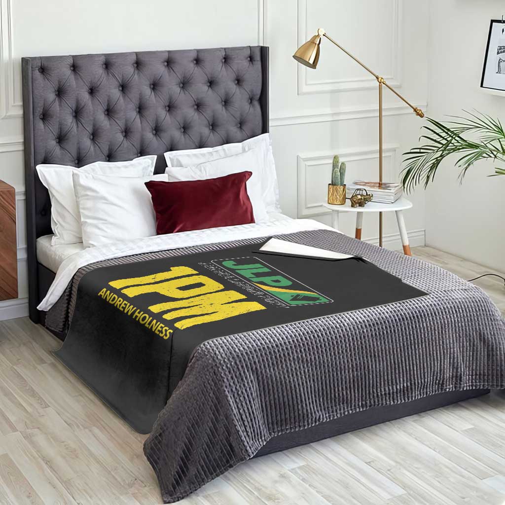1PM Andrew Holness Throw Blanket Support JLP Jamaica Labour Party - Wonder Print Shop