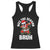 Funny Dabbing Santa Rizz Christmas Racerback Tank Top Rizz The Season Bruh Xmas Lights