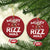 Funny Santa Rizz Xmas Christmas Ornament Merry Rizz Mas Cool - Wonder Print Shop