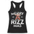 Funny Santa Rizz Christmas Racerback Tank Top Merry Rizz Mas Cool